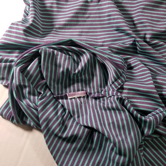 Peter Millar Summer Comfort Golf Polo Size XL Polo Shirt Blue Purple Men Patch - Picture 6 of 9